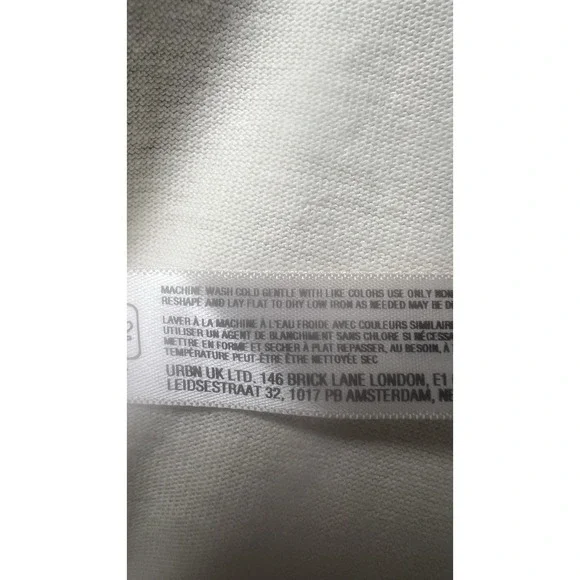 Free People Beach Size M Wide Leg Cream Paloma Slouchy Raw Hem Relax Pants - Picture 10 of 13